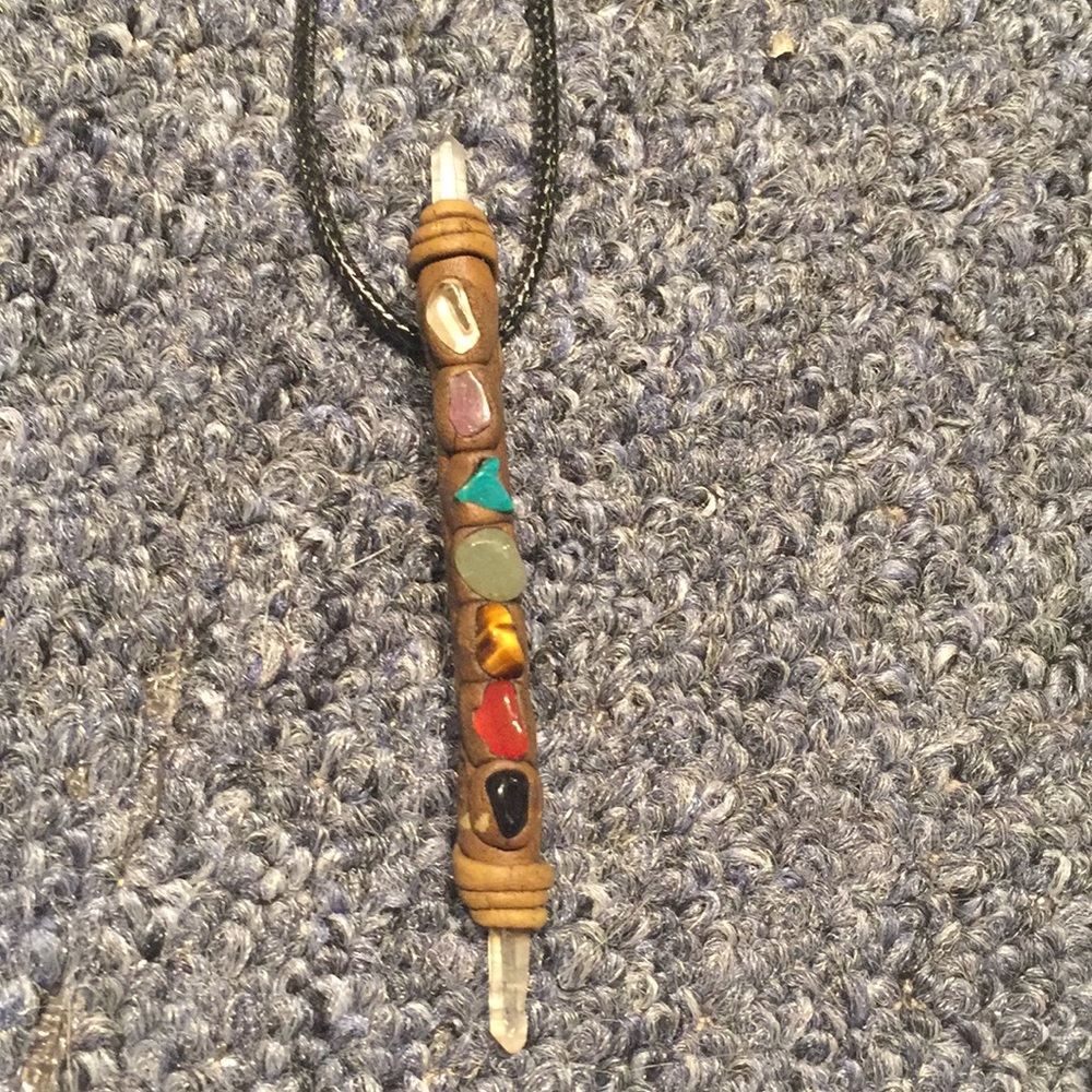 Chakra wand pendant